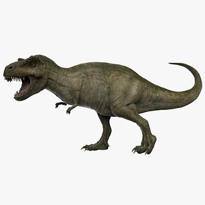 T-Rex Green Rigged